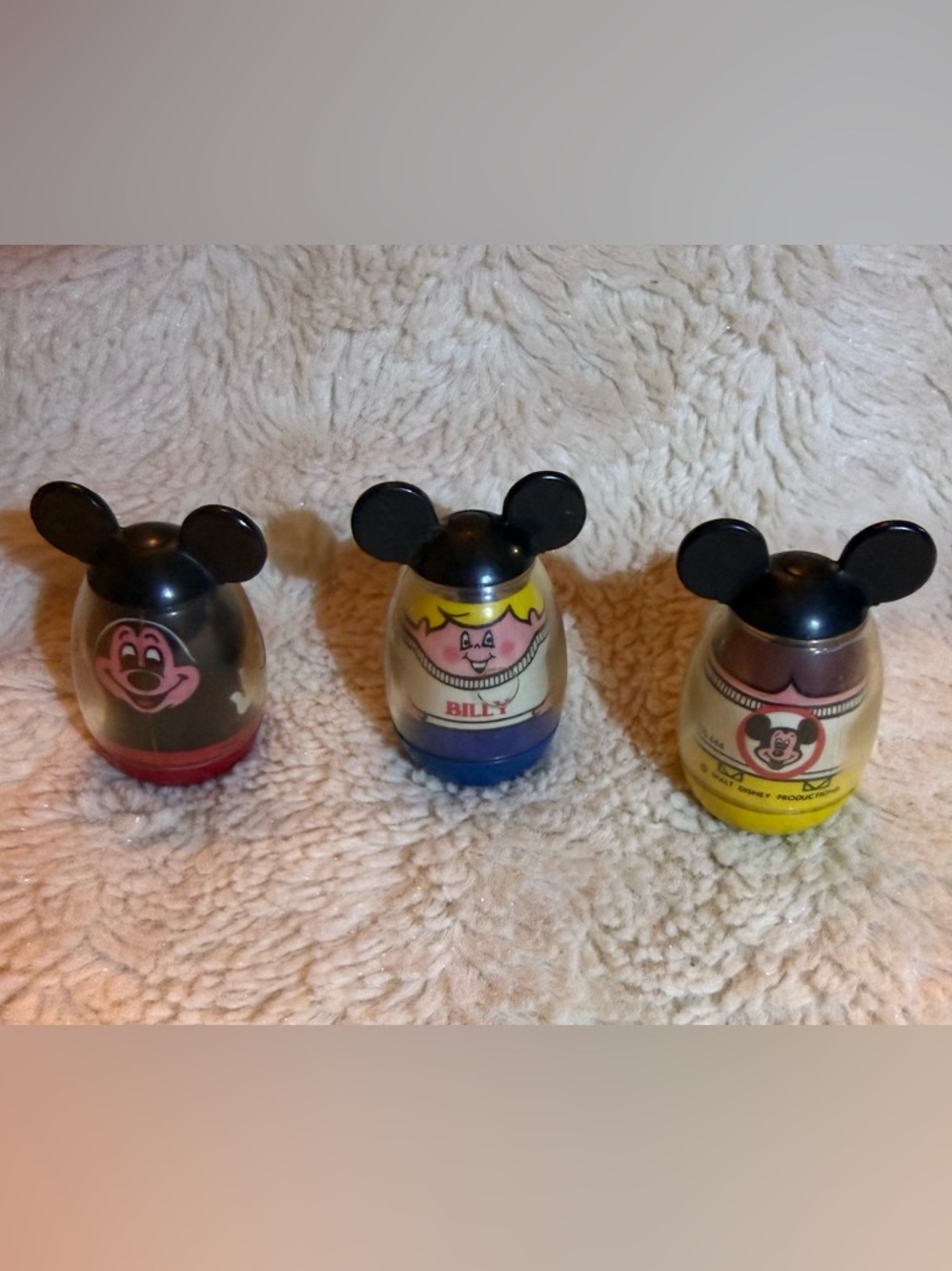 Mickey Mouse Club Vintage Hasbro Playskool Weebles 1970s Mickey Karen Billy